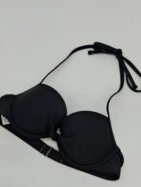 Aerie Push Up Underwire Bikini Top Black 32B